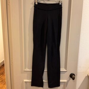 LULULEMON Black Long Leggings Back Pockets Size 2